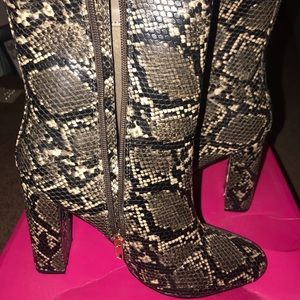 Women’s snake skin booties